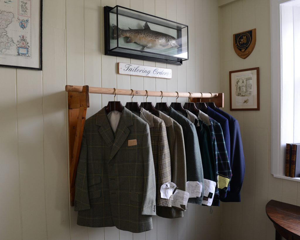 Jackets ready for fitting.