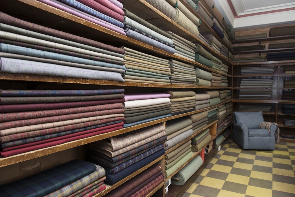 A small part of the stock of tweed.